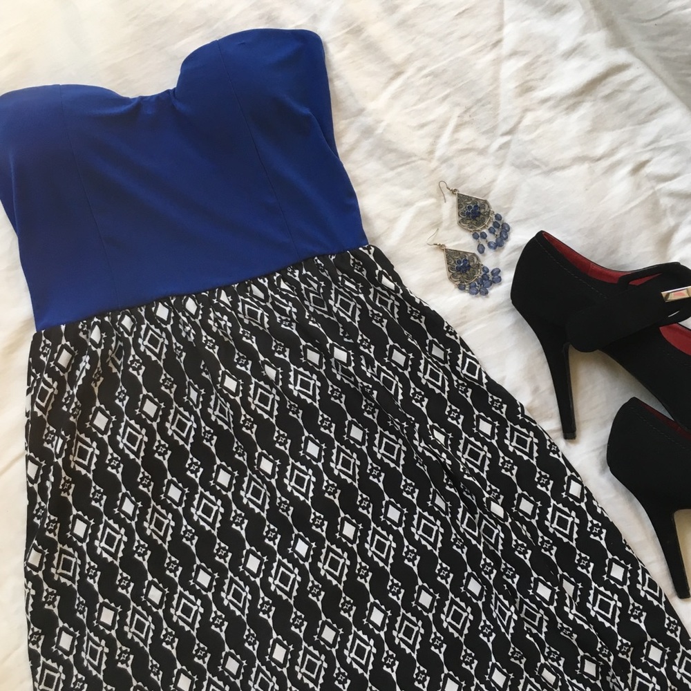 Blue & Patterned Cocktail/Sundress